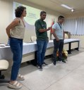 Pró-reitor de extensão, Gilberto Gouveia Neto e a professora Beatriz Medeiros dialogam com a comunidade acadêmica sobre os princípios e práticas da Economia Solidária.jpg