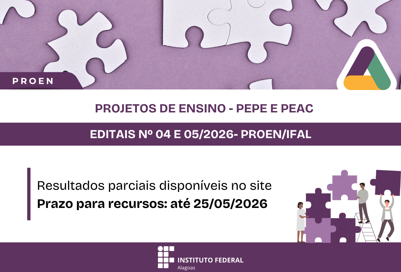 Divulgados os resultados parciais dos Editais 04/2026 e 05/2026