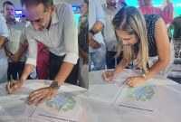 Assinatura da doação do terreno para o novo campus do Ifal