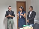 Carlos Guedes e Elaine Cavalcante participam da abertura do curso.jpeg