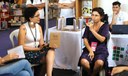 Escritora Ana Karina Luna foi convidada pelo Clube de Leitura Um Teto todo Nosso, para discutir suas obras em estande do Ifal.JPG