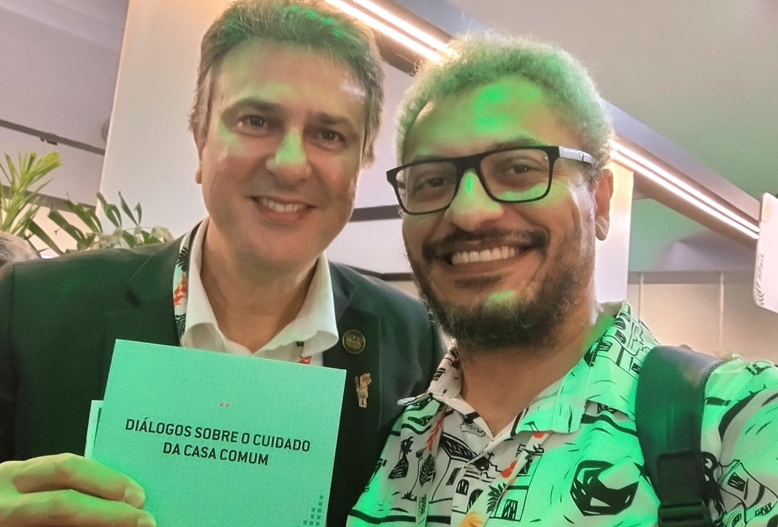Professor Cosme Rogério com o ministro da Educação