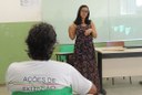 Monique Morais atua com professora do curso, juntamente com a sua colega de curso, Fabiana Viana.JPG