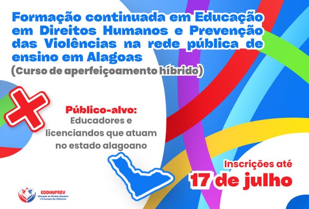 Ifal oferta formação continuada em Educação em Direitos Humanos e Prevenção das Violências