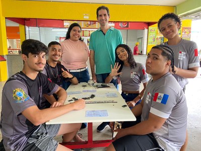 Grupo de alunos do Campus Maceió participou do projeto Geminó.jpeg