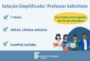 Inscrições prorrogadas até 22 de setembro