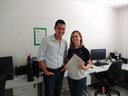 Diretor de Suprimentos substituto, Bruno Mendonça, e a coordenadora de Patrimônio, Paula Pradines, participaram da elaboração do documento.