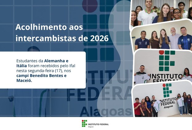 Ifal recebe estudantes intercambistas da Alemanha e Itália