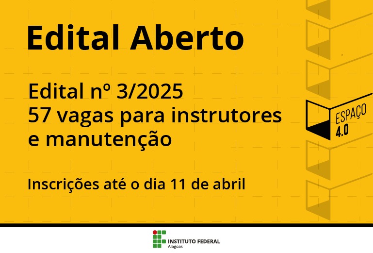 Inscrições até 11 de abril