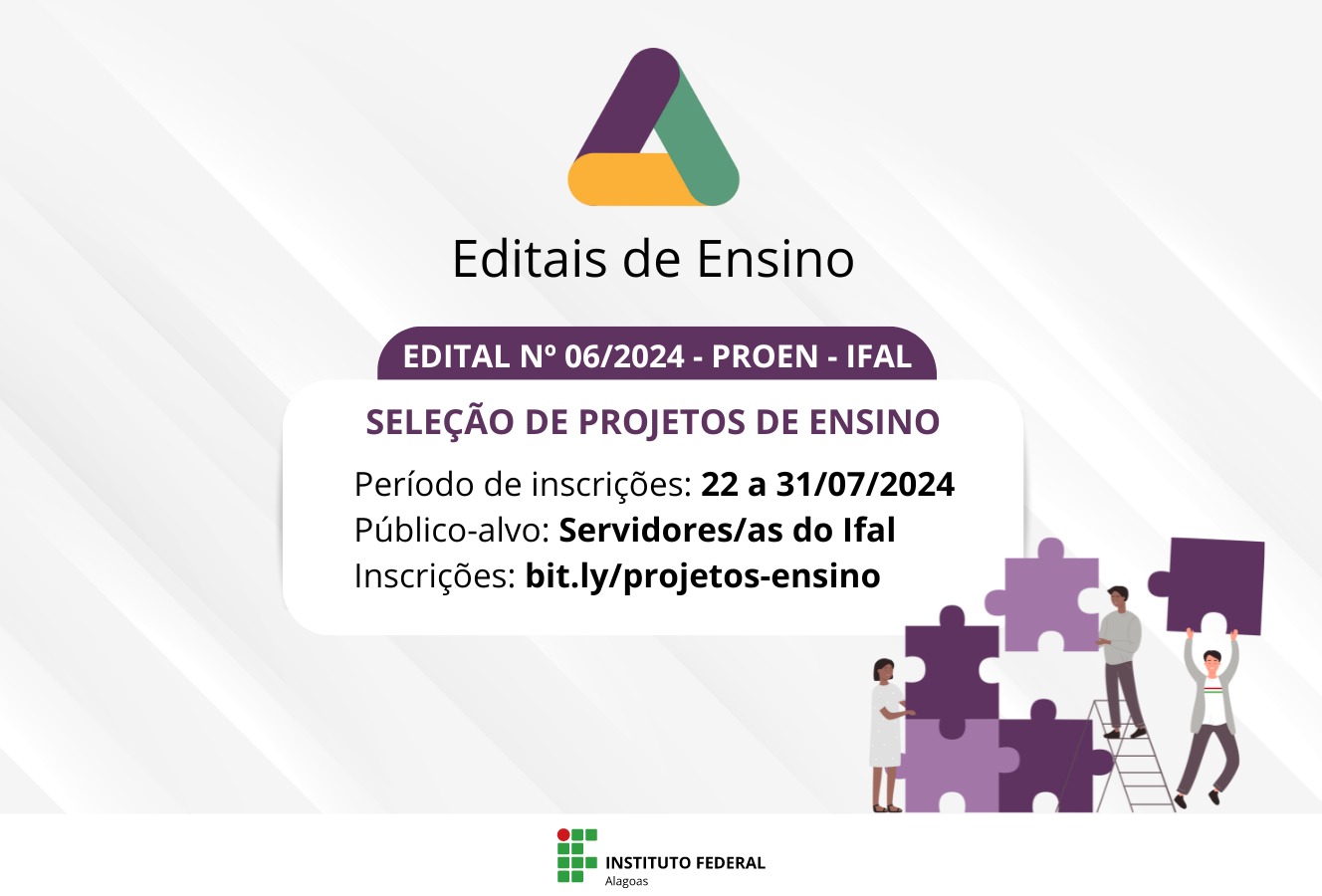 Edital de projetos de ensino - graduação
