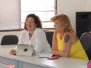 Rita de Cássia Tenório e Cininha de Freitas falaram de experiência em secretarias do Estado.JPG