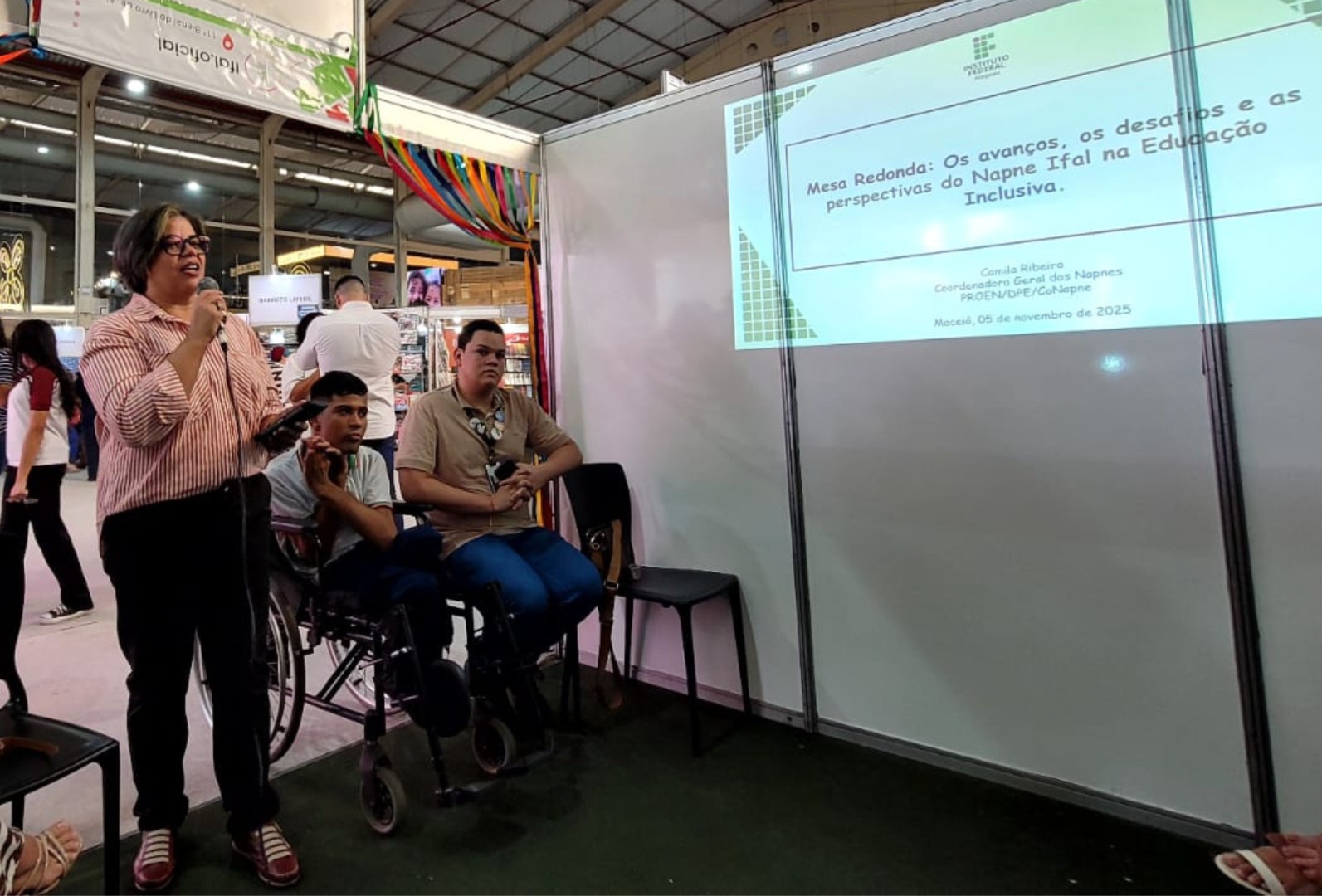 Ações inclusivas do Ifal são apresentadas durante a Bienal