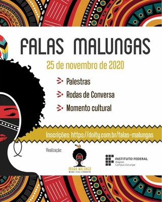 Falas Malungas contou com 200 inscritos dos diversas turmas e cursos do Campus Coruripe em evento transmitido pelo Youtube.jpeg