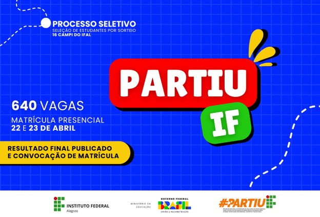 Resultado final PartiuIF: veja a lista e instruções de matrícula