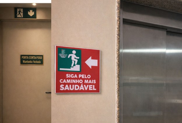 Pequenas escolhas, grandes impactos: Ifal incentiva uso das escadas na Reitoria