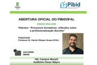 Palestra de abertura do Pibid