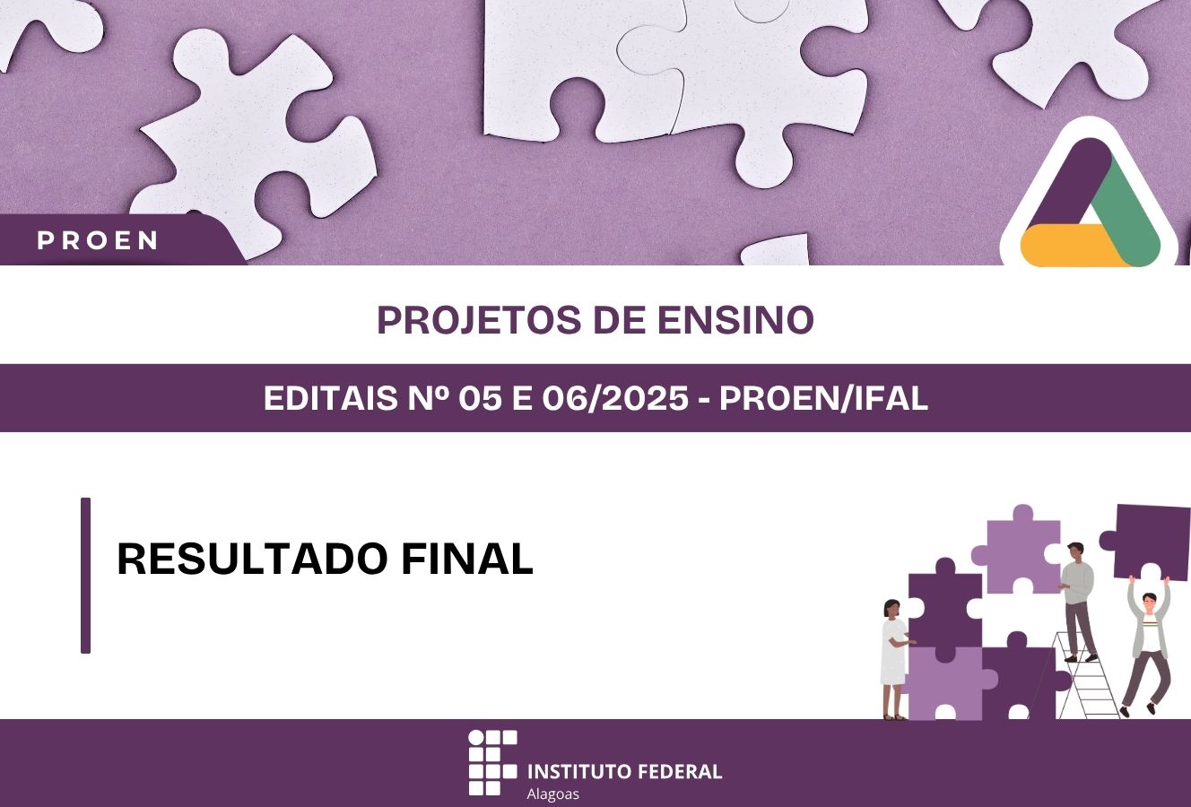 Editais de projetos de ensino - resultado final