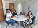 Cledilma Costa e Patrícia Borsato com memebros da gestão do Pibid, Ricardo Jorge e Flávia Karolina.jpeg