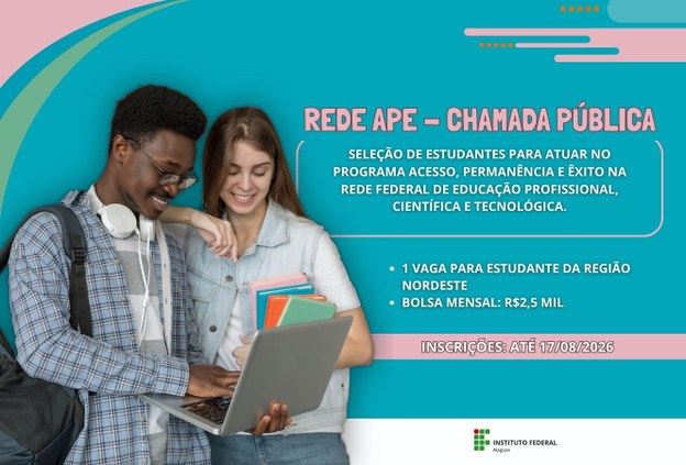 Programa Rede APE oferta vaga para estudantes da Região Nordeste
