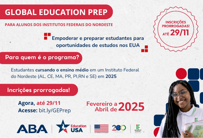 Prorrogadas as inscrições para imersão estudantil no sistema educacional dos EUA