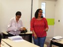 As professoras Iolita Marques e Regina Brasileiro coordenaram as atividades