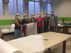 Equipe envolvida na produção de máscara reúne técnicos e professores do campus Maceió 