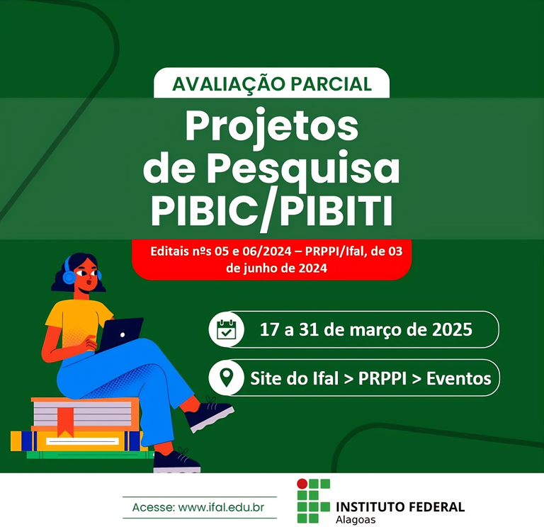 PRPPI_IFAL - Card de Divulgação Avaliações Parciais 2024-2025
