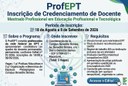 Mestrado Profissional em Educação Profissional e Tecnológica