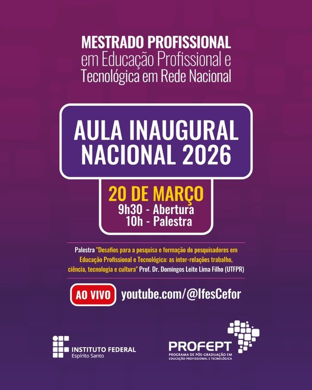 AULA INAUGURAL - PROFEPT