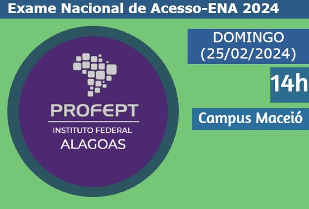 Provas do ProfEPT/ Ifal ocorrem neste domingo (25) no Campus Maceió